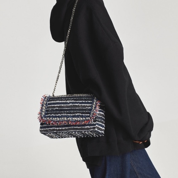 crossbody bag with chain strap zara